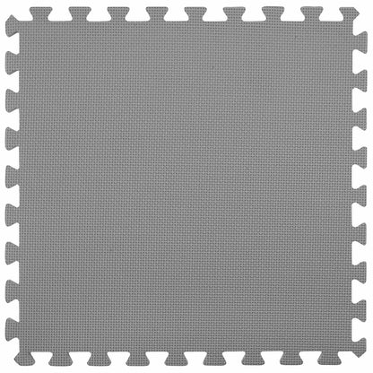 vidaXL Pool Ground Mat 49 pcs Ø 408 cm Round EVA Foam Grey