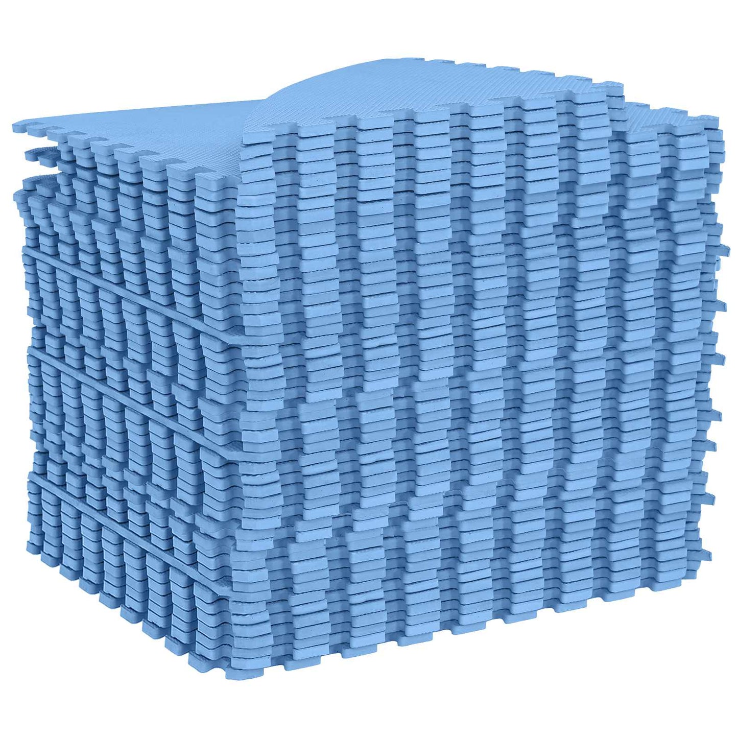 vidaXL Pool Ground Mat 49 pcs Ø 408 cm Round EVA Foam Blue