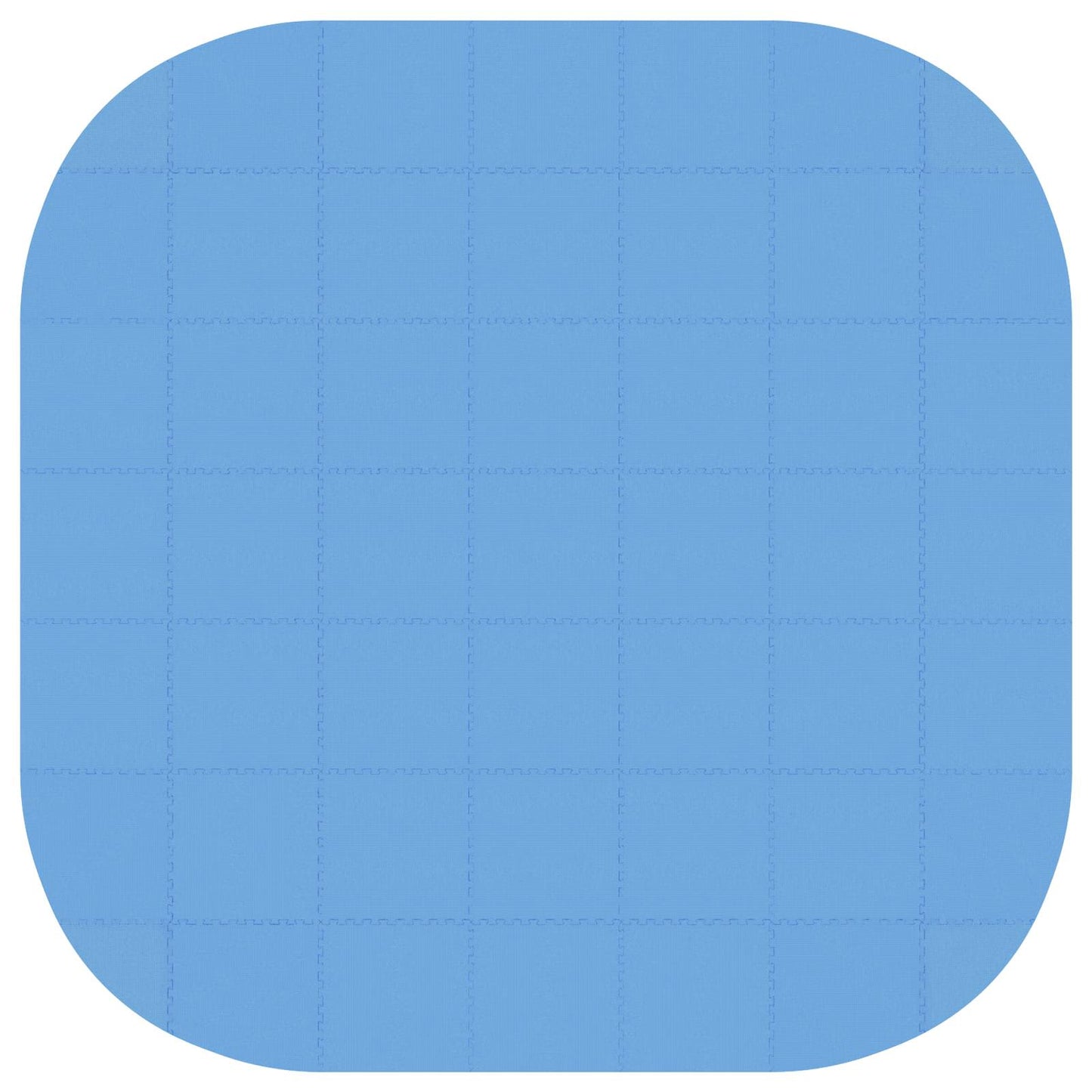 vidaXL Pool Ground Mat 49 pcs Ø 408 cm Round EVA Foam Blue