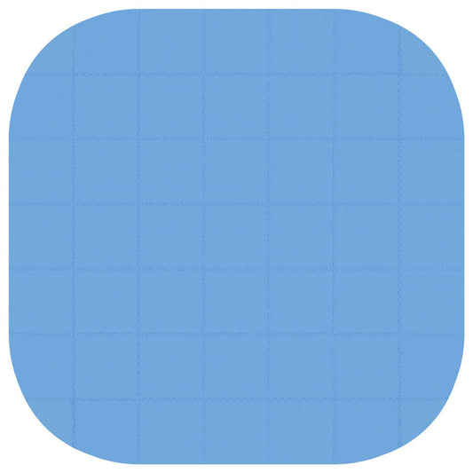 vidaXL Pool Ground Mat 49 pcs Ø 408 cm Round EVA Foam Blue