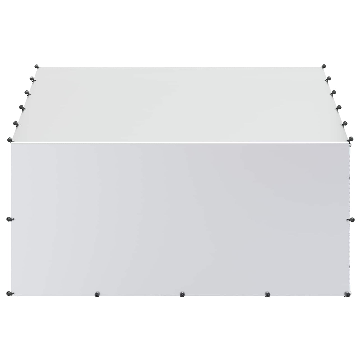 vidaXL Chicken Coop with Roof Silver 200 x 200 x 150 cm
