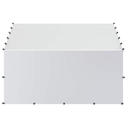 vidaXL Chicken Coop with Roof Silver 200 x 200 x 150 cm