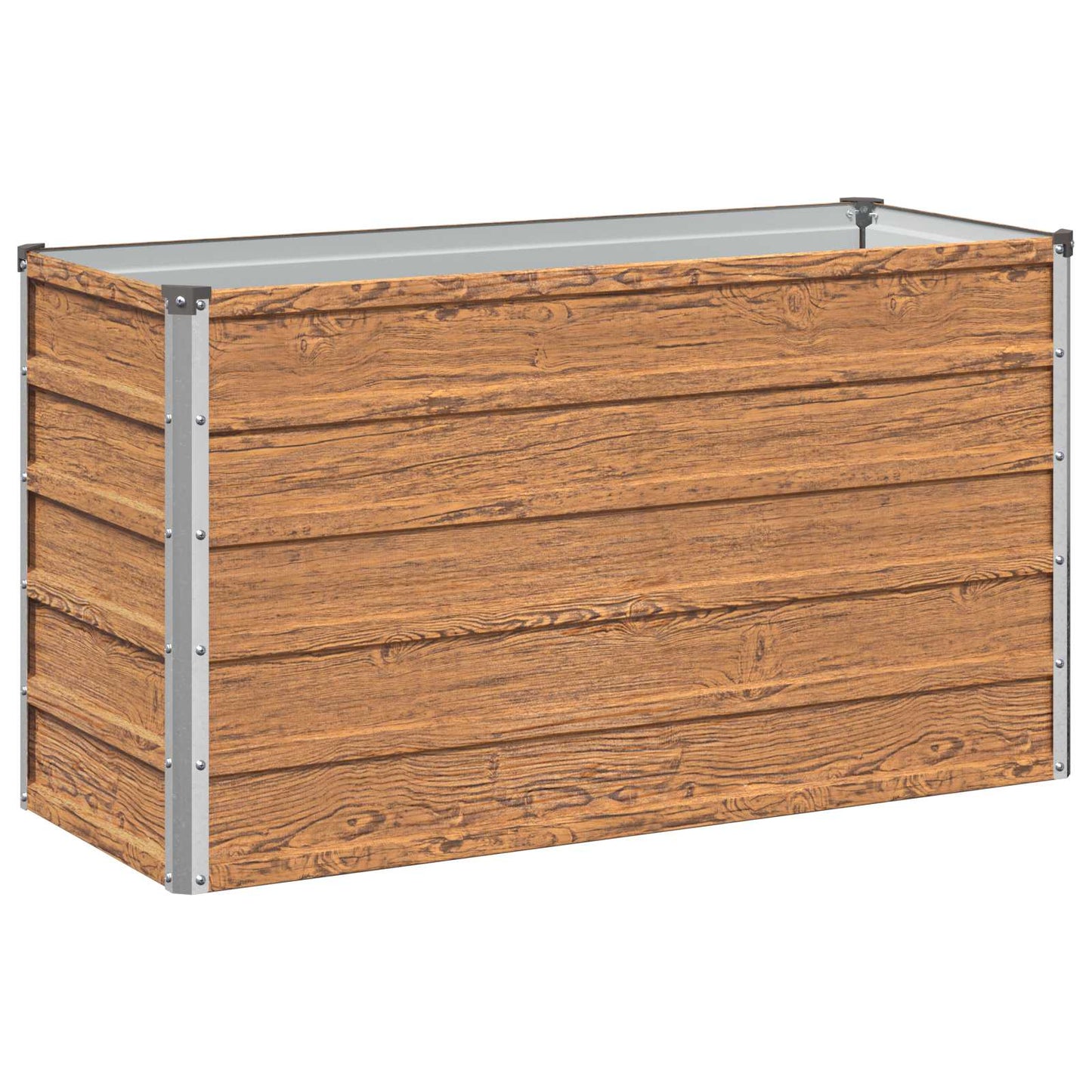 vidaXL Raised Garden Bed Wood Brown 100 x 40 x 55 cm cold-rolled steel