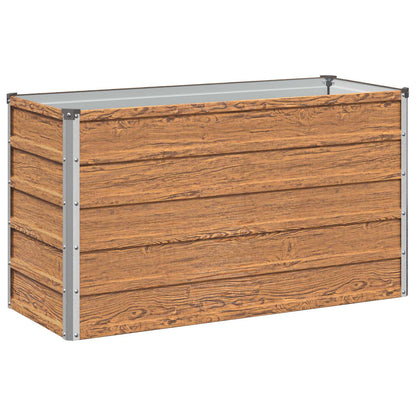 vidaXL Raised Garden Bed Wood Brown 100 x 40 x 55 cm cold-rolled steel