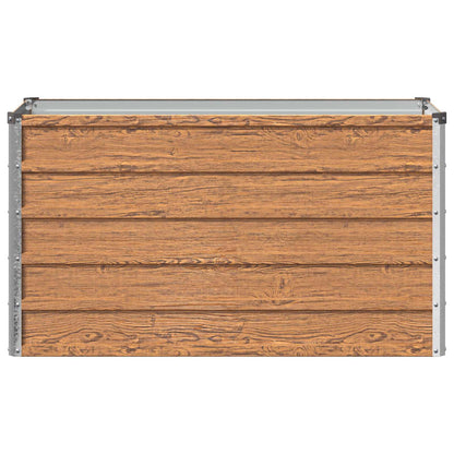 vidaXL Raised Garden Bed Wood Brown 100 x 40 x 55 cm cold-rolled steel
