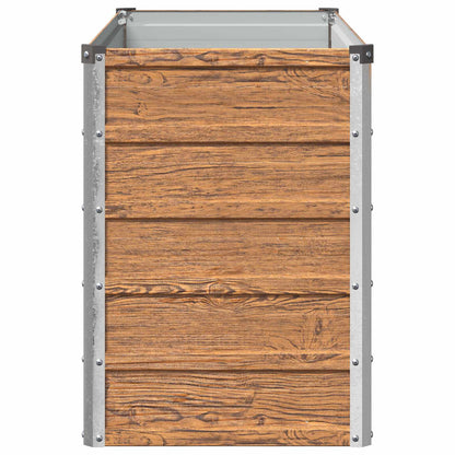 vidaXL Raised Garden Bed Wood Brown 100 x 40 x 55 cm cold-rolled steel