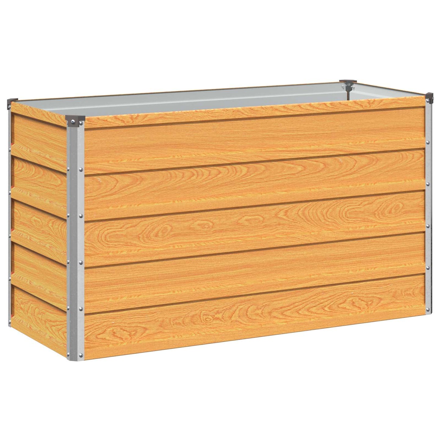vidaXL Raised Garden Bed Natural 100 x 40 x 55 cm cold-rolled steel