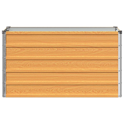 vidaXL Raised Garden Bed Natural 100 x 40 x 55 cm cold-rolled steel