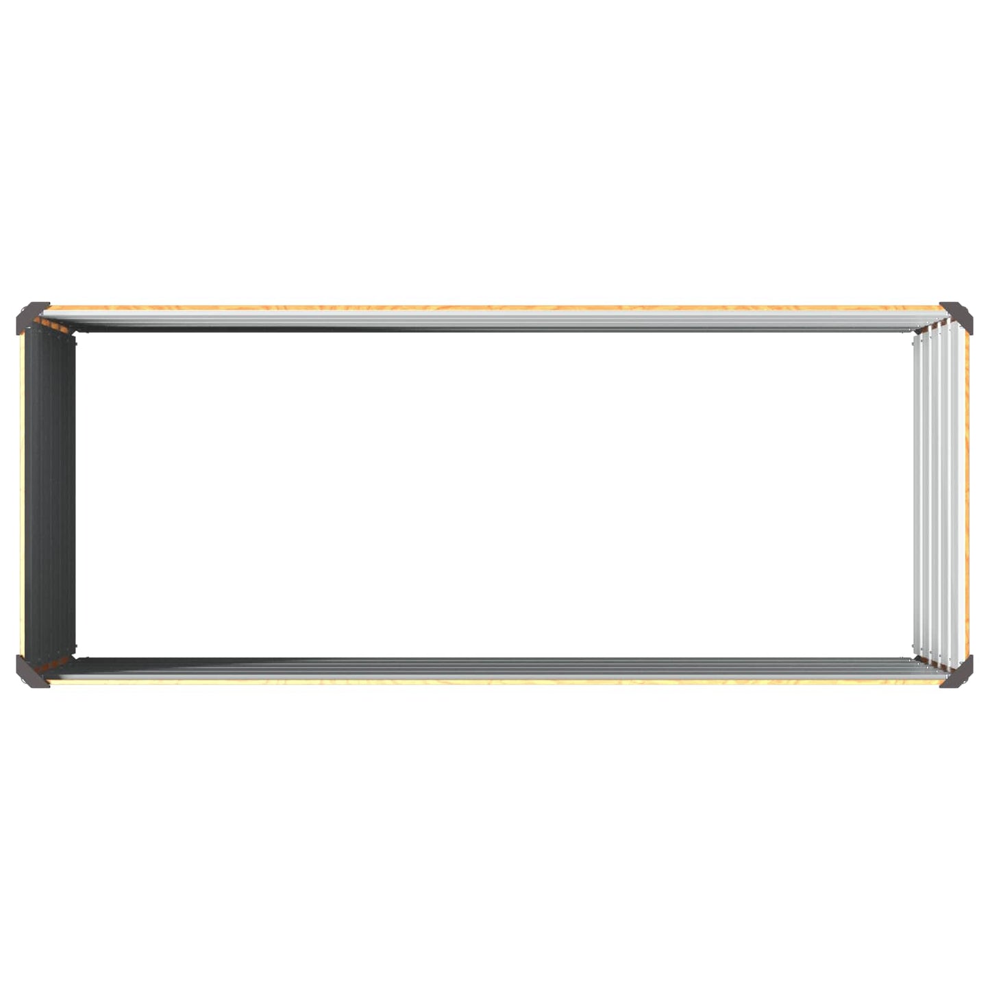 vidaXL Raised Garden Bed Natural 100 x 40 x 55 cm cold-rolled steel