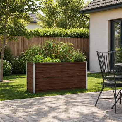 vidaXL Raised Garden Bed Black 100 x 40 x 55 cm cold-rolled steel