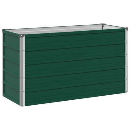 vidaXL Raised Garden Bed Green 100 x 40 x 55 cm cold-rolled steeel