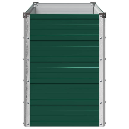 vidaXL Raised Garden Bed Green 100 x 40 x 55 cm cold-rolled steeel