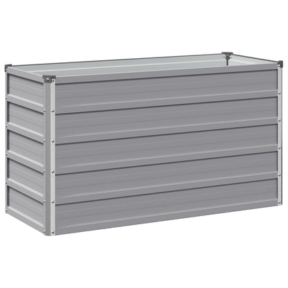 vidaXL Raised Garden Bed Grey 100 x 40 x 55 cm cold-rolled steel