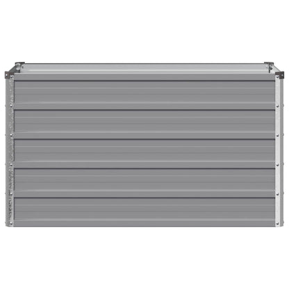 vidaXL Raised Garden Bed Grey 100 x 40 x 55 cm cold-rolled steel