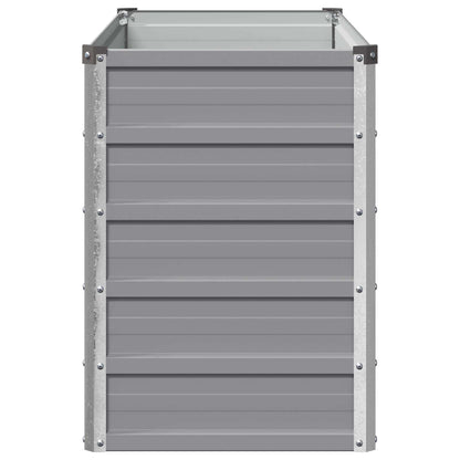 vidaXL Raised Garden Bed Grey 100 x 40 x 55 cm cold-rolled steel