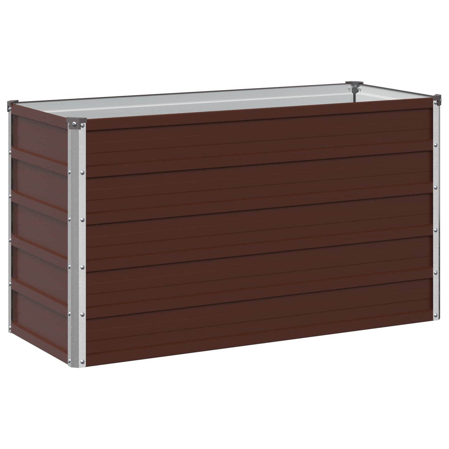 vidaXL Raised Garden Bed Brown 100 x 40 x 55 cm cold-rolled steel