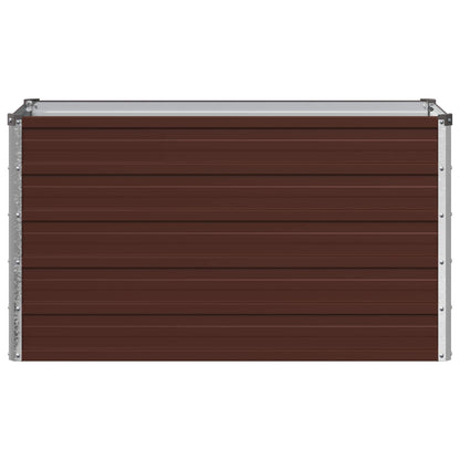 vidaXL Raised Garden Bed Brown 100 x 40 x 55 cm cold-rolled steel
