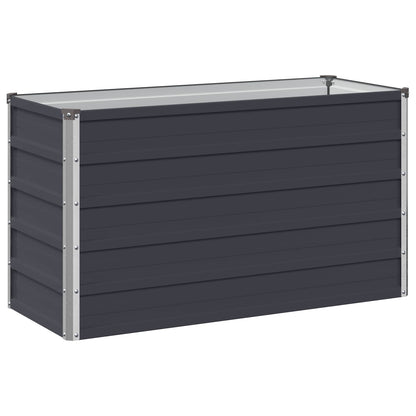 vidaXL Raised Garden Bed Anthracite 100 x 40 x 55 cm cold-rolled steel