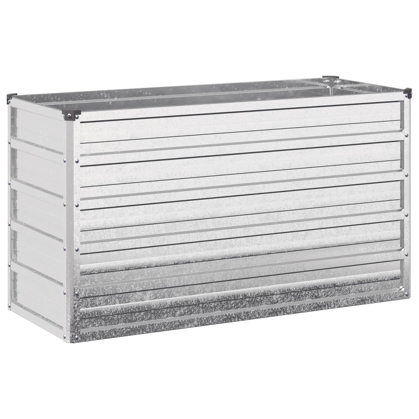 vidaXL Raised Garden Bed Silver 100 x 40 x 55 cm galvanized