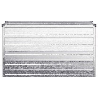 vidaXL Raised Garden Bed Silver 100 x 40 x 55 cm galvanized