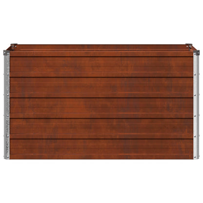 vidaXL Raised Garden Bed Rusty 100 x 40 x 55 cm corton