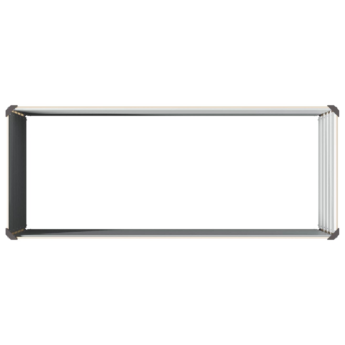 vidaXL Raised Garden Bed Ivory 100 x 40 x 55 cm cold-rolled steel