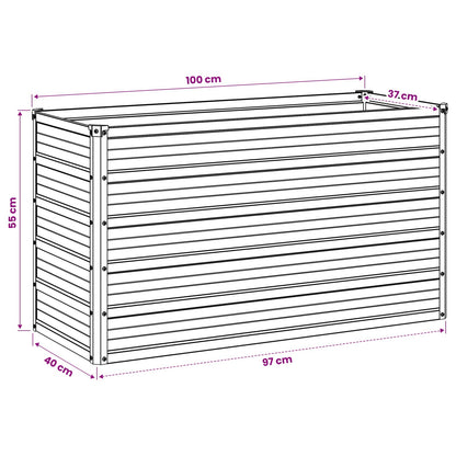 vidaXL Raised Garden Bed Pastel Green 100 x 40 x 55 cm