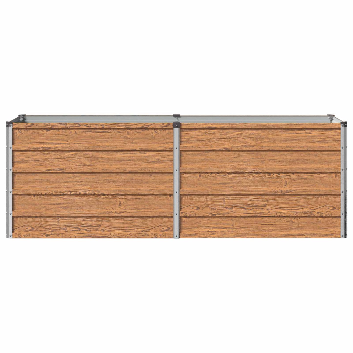 vidaXL Raised Garden Bed Wood Brown 160 x 40 x 55 cm cold-rolled steel
