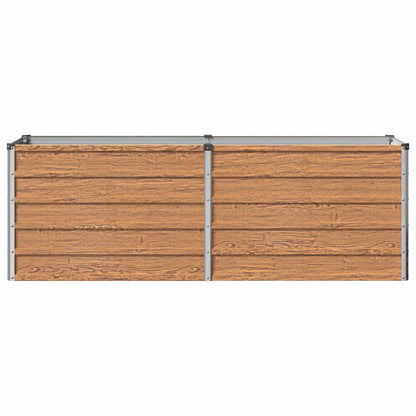 vidaXL Raised Garden Bed Wood Brown 160 x 40 x 55 cm cold-rolled steel