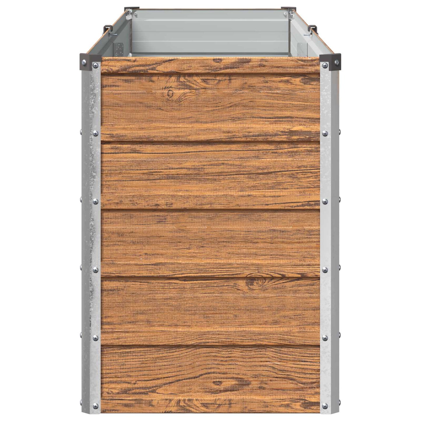 vidaXL Raised Garden Bed Wood Brown 160 x 40 x 55 cm cold-rolled steel