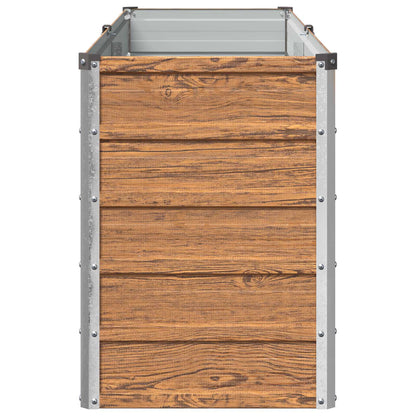 vidaXL Raised Garden Bed Wood Brown 160 x 40 x 55 cm cold-rolled steel
