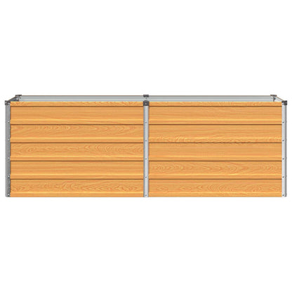 vidaXL Raised Garden Bed Natural 160 x 40 x 55 cm cold-rolled steel