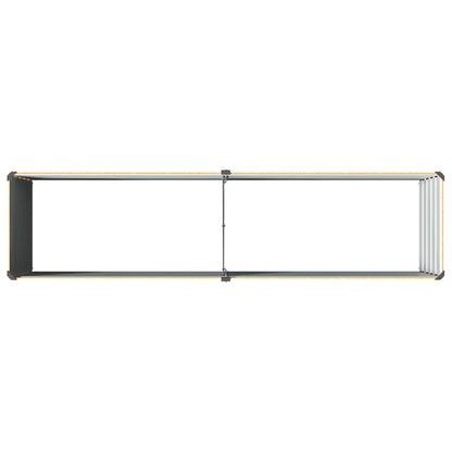vidaXL Raised Garden Bed Natural 160 x 40 x 55 cm cold-rolled steel