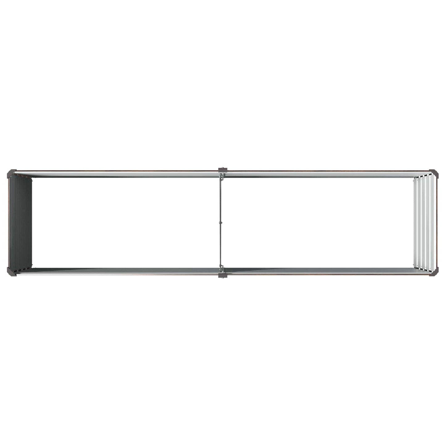 vidaXL Raised Garden Bed Black 160 x 40 x 55 cm cold-rolled steel