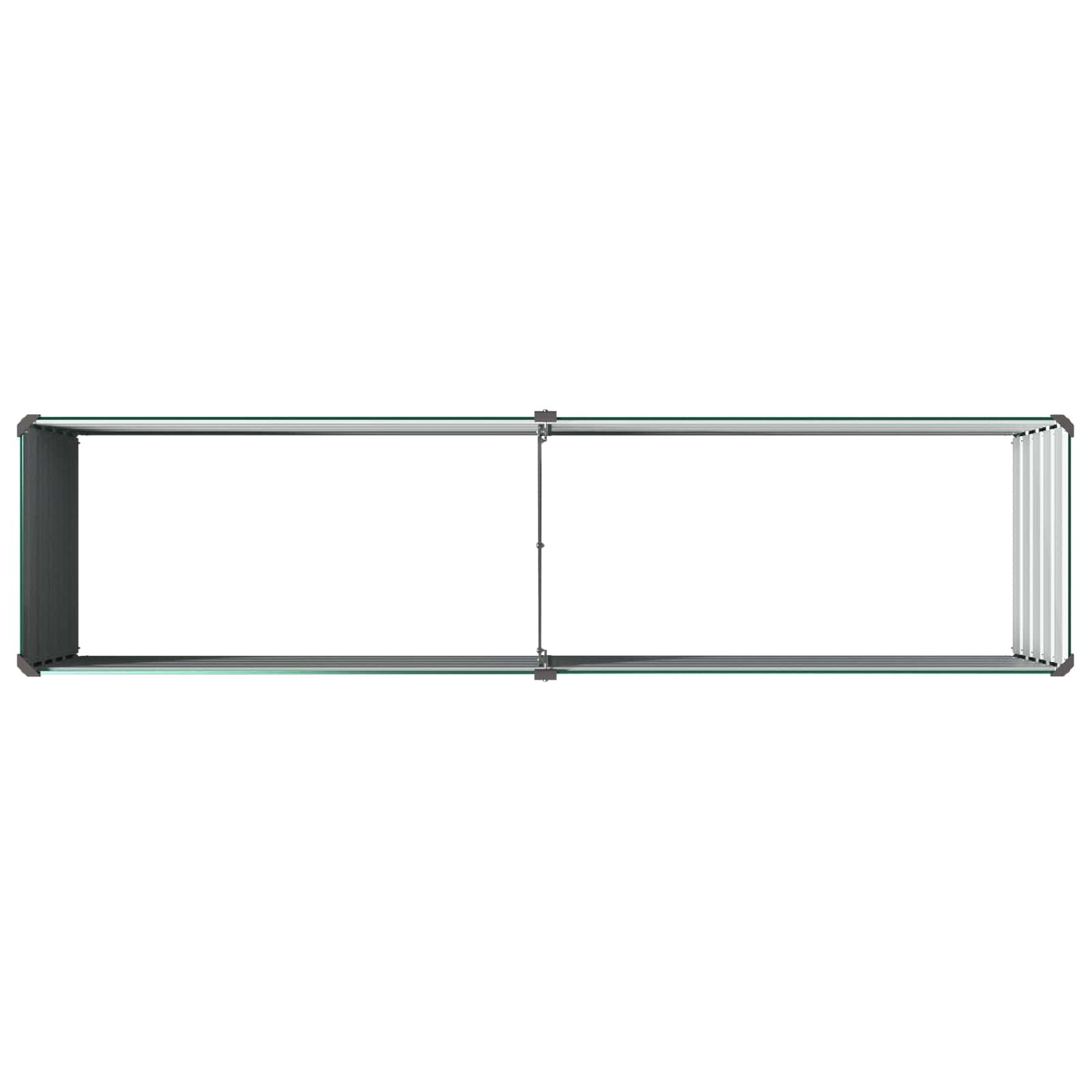 vidaXL Raised Garden Bed Green 160 x 40 x 55 cm cold-rolled steeel