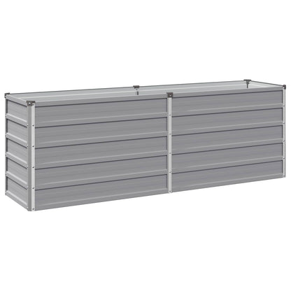 vidaXL Raised Garden Bed Grey 160 x 40 x 55 cm cold-rolled steel