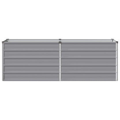 vidaXL Raised Garden Bed Grey 160 x 40 x 55 cm cold-rolled steel