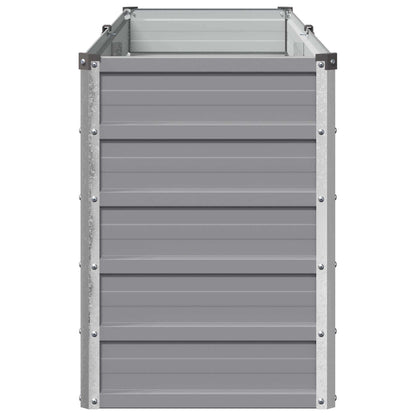 vidaXL Raised Garden Bed Grey 160 x 40 x 55 cm cold-rolled steel