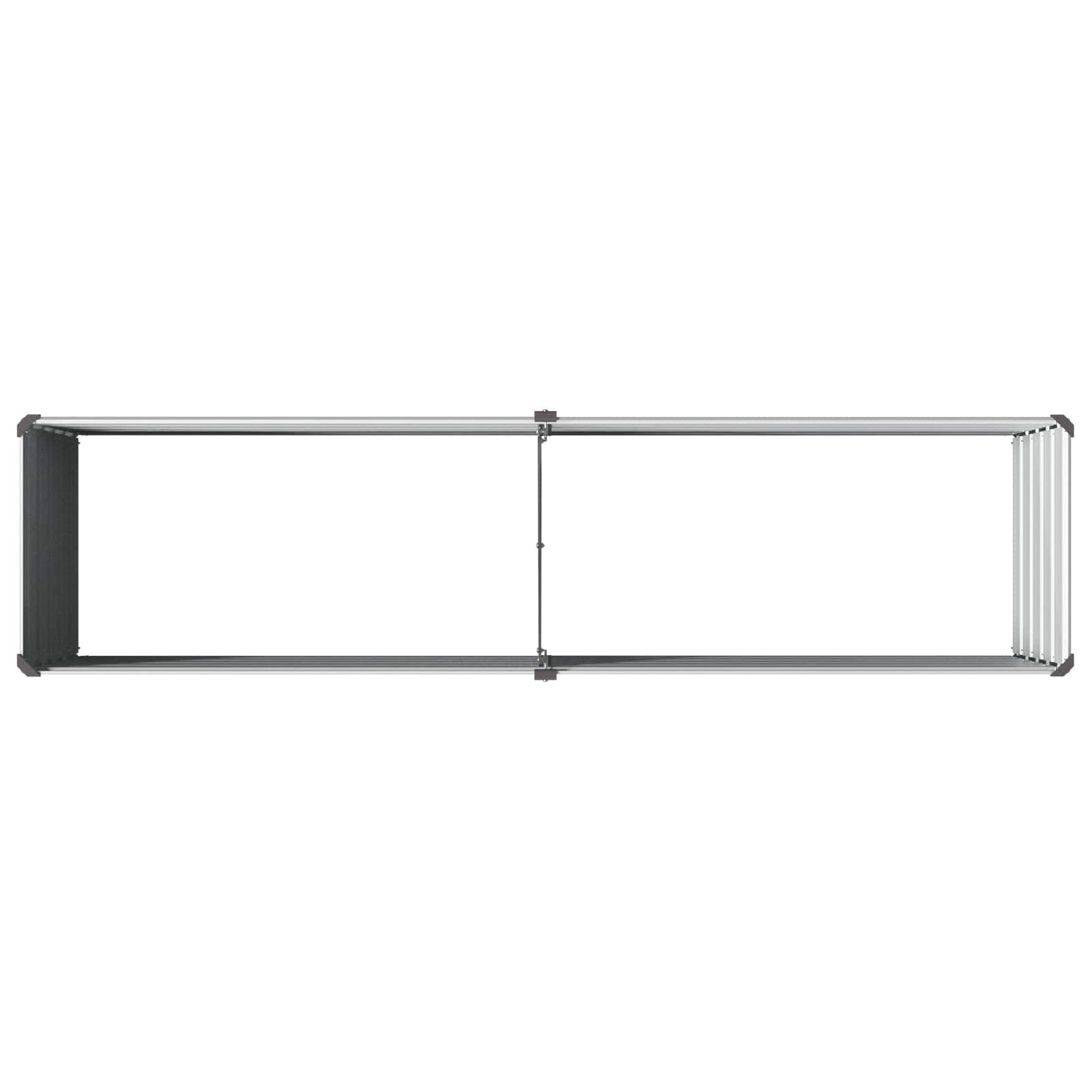 vidaXL Raised Garden Bed Grey 160 x 40 x 55 cm cold-rolled steel
