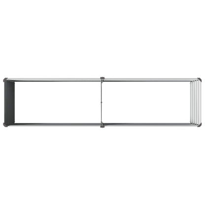 vidaXL Raised Garden Bed Grey 160 x 40 x 55 cm cold-rolled steel