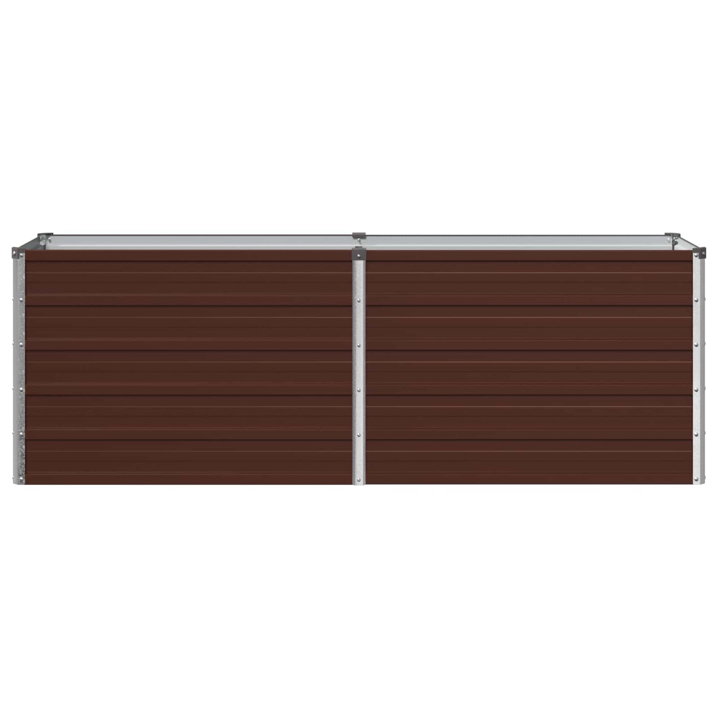 vidaXL Raised Garden Bed Brown 160 x 40 x 55 cm cold-rolled steel