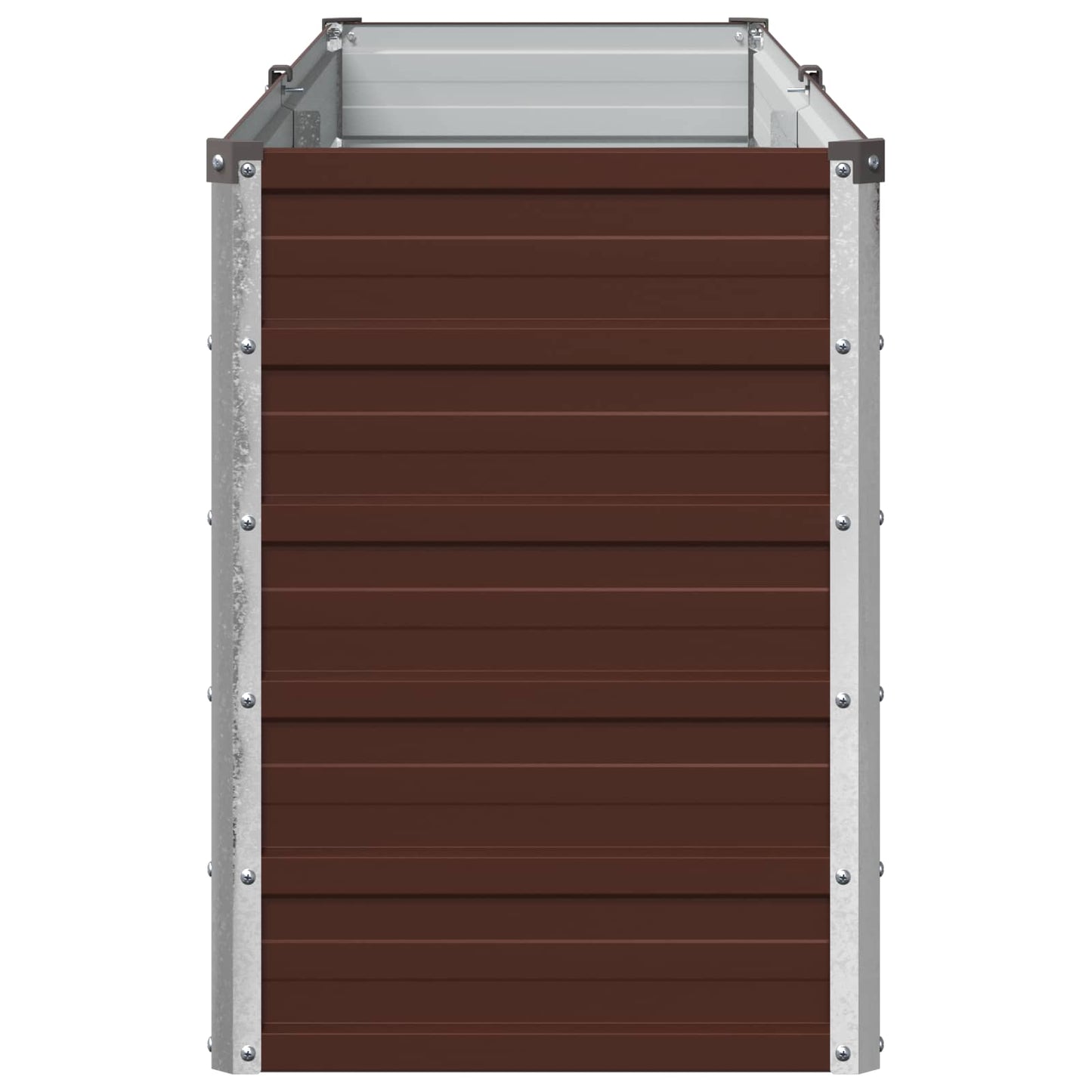 vidaXL Raised Garden Bed Brown 160 x 40 x 55 cm cold-rolled steel