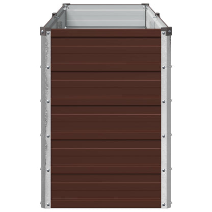 vidaXL Raised Garden Bed Brown 160 x 40 x 55 cm cold-rolled steel
