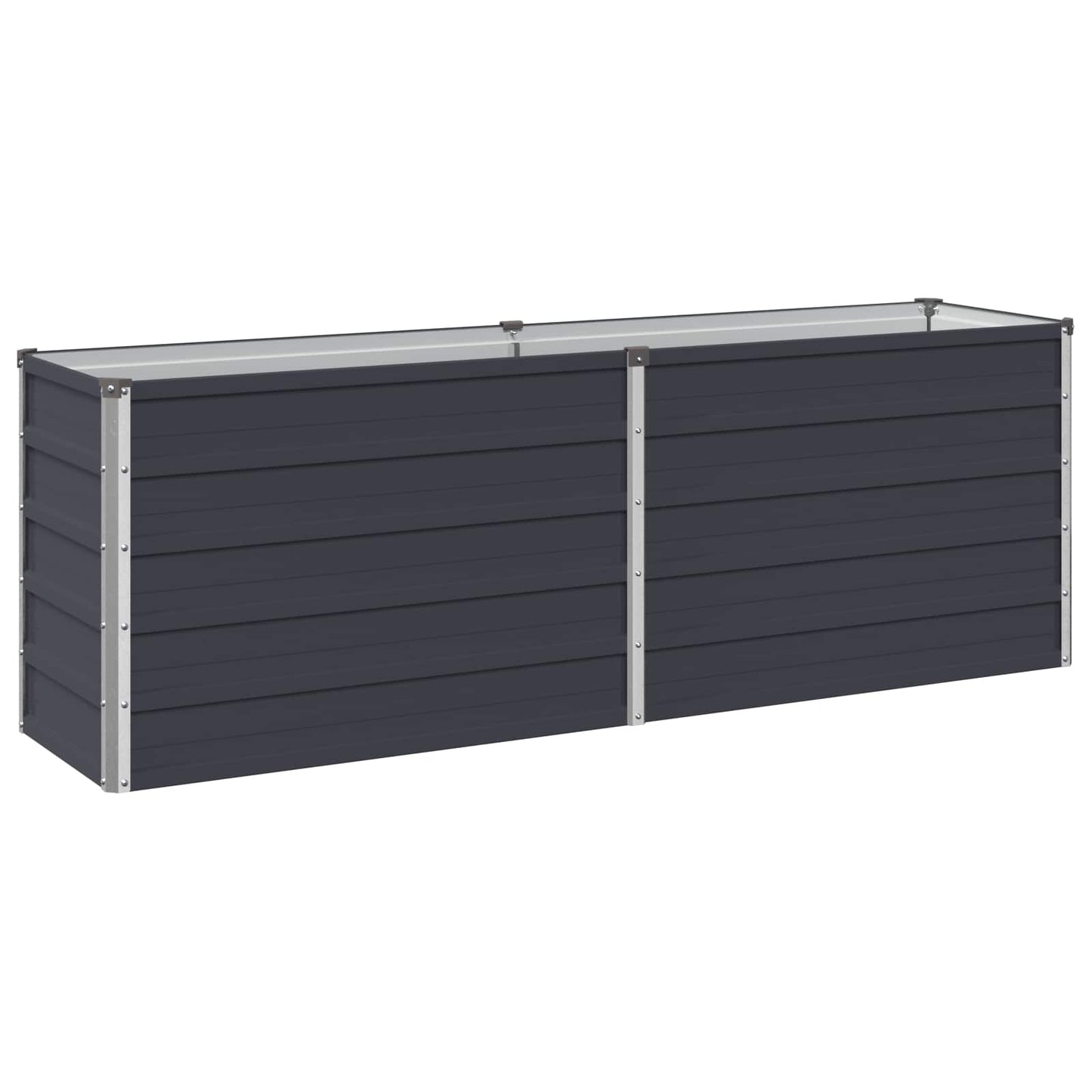 vidaXL Raised Garden Bed Anthracite 160 x 40 x 55 cm cold-rolled steel
