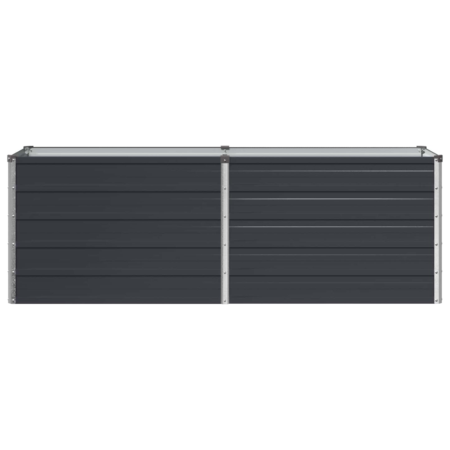 vidaXL Raised Garden Bed Anthracite 160 x 40 x 55 cm cold-rolled steel