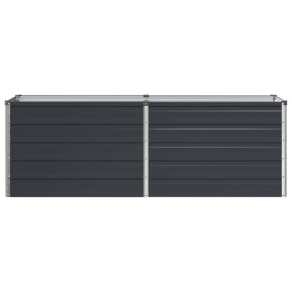vidaXL Raised Garden Bed Anthracite 160 x 40 x 55 cm cold-rolled steel