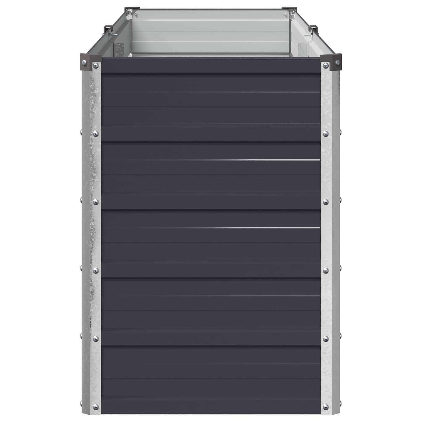 vidaXL Raised Garden Bed Anthracite 160 x 40 x 55 cm cold-rolled steel