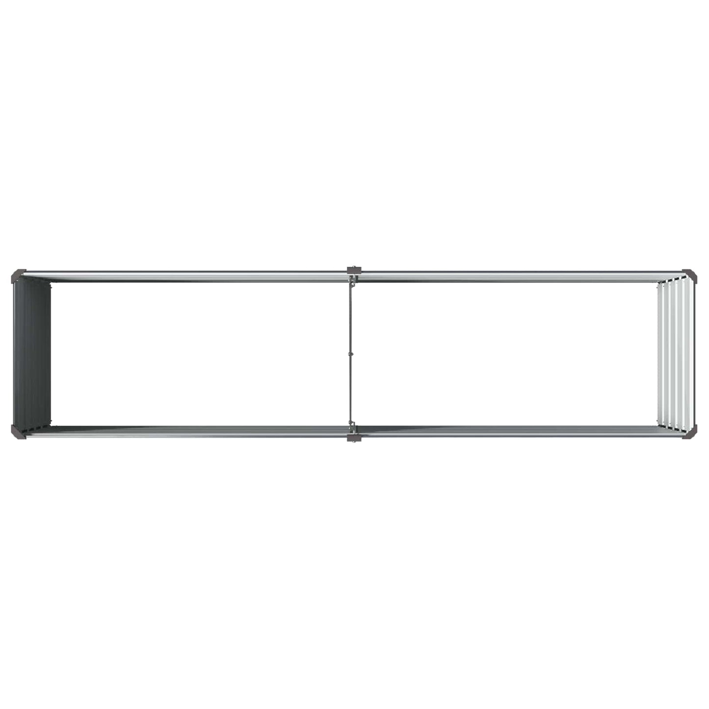 vidaXL Raised Garden Bed Anthracite 160 x 40 x 55 cm cold-rolled steel