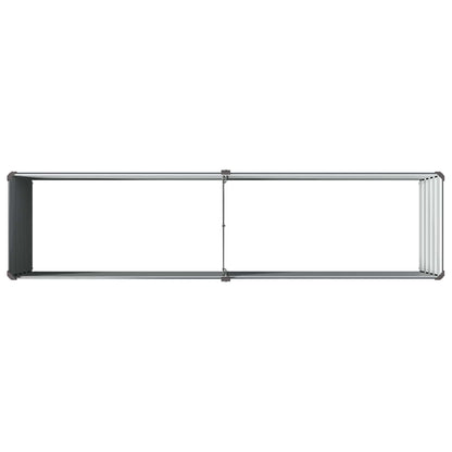 vidaXL Raised Garden Bed Anthracite 160 x 40 x 55 cm cold-rolled steel