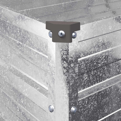 vidaXL Raised Garden Bed Silver 160 x 40 x 55 cm galvanized